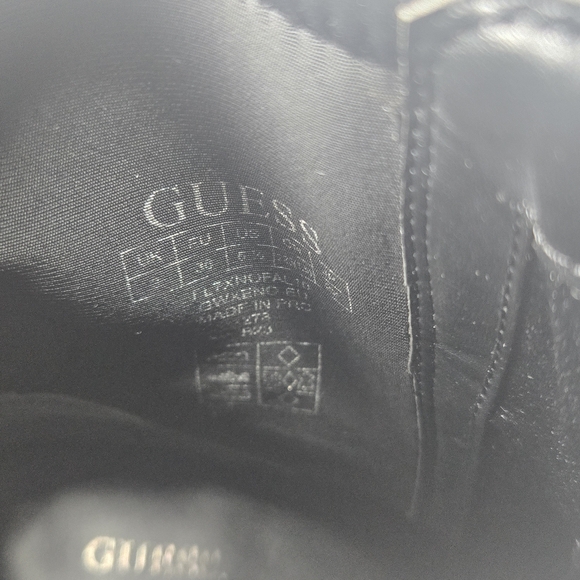 *NEW* Guess Xeno FL7XNOFAL10 Black Chunky Heeled Combat Boots Size EU 36 US 5.5 - Picture 9 of 12